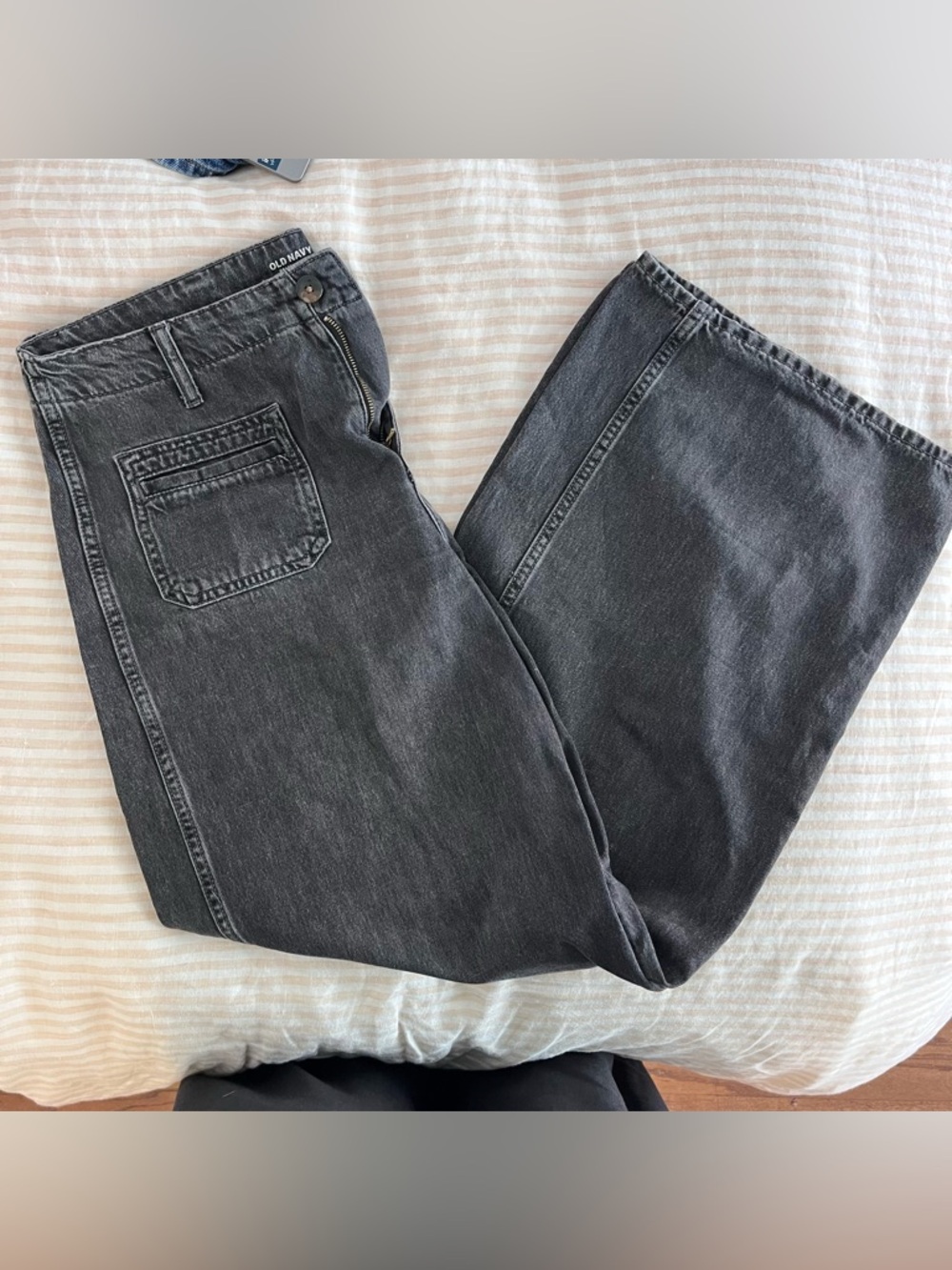 Old Navy Black Wide Leg Flare Jeans